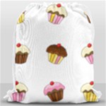 Colorful cupcakes  Drawstring Bag (Large)