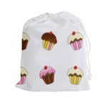 Colorful cupcakes  Drawstring Pouches (XXL)