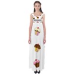 Colorful cupcakes  Empire Waist Maxi Dress