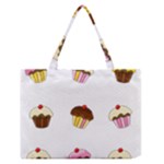 Colorful cupcakes  Medium Zipper Tote Bag
