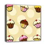 Colorful cupcakes pattern Mini Canvas 8  x 8 