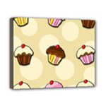 Colorful cupcakes pattern Canvas 10  x 8 