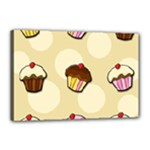 Colorful cupcakes pattern Canvas 18  x 12 