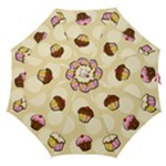 Colorful cupcakes pattern Straight Umbrellas