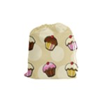 Colorful cupcakes pattern Drawstring Pouches (Medium) 