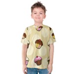 Colorful cupcakes pattern Kids  Cotton Tee