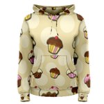 Colorful cupcakes pattern Women s Pullover Hoodie