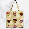 Zipper Grocery Tote Bag 