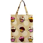 Colorful cupcakes pattern Zipper Classic Tote Bag