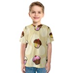 Colorful cupcakes pattern Kids  Sport Mesh Tee