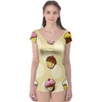 Colorful cupcakes pattern Boyleg Leotard 