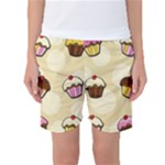 Colorful cupcakes pattern Women s Basketball Shorts