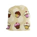 Colorful cupcakes pattern Drawstring Pouches (Extra Large)