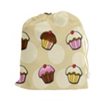 Colorful cupcakes pattern Drawstring Pouches (XXL)