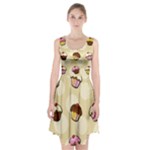 Colorful cupcakes pattern Racerback Midi Dress