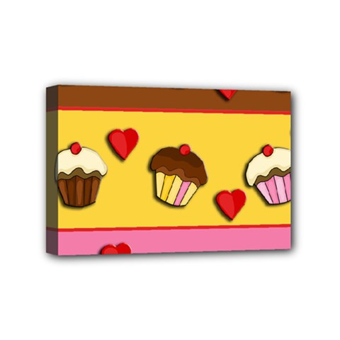 Love cupcakes Mini Canvas 6  x 4  from ArtsNow.com