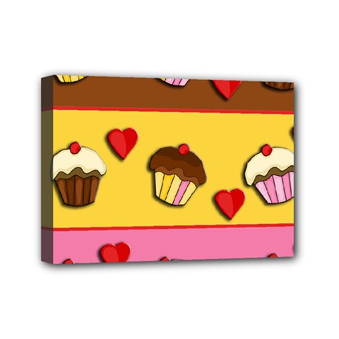 Love cupcakes Mini Canvas 7  x 5  from ArtsNow.com
