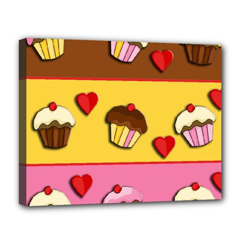 Love cupcakes Canvas 14  x 11  from ArtsNow.com