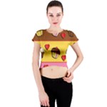 Love cupcakes Crew Neck Crop Top