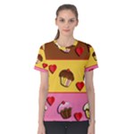 Love cupcakes Women s Cotton Tee