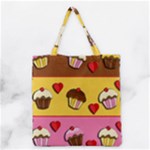 Love cupcakes Grocery Tote Bag