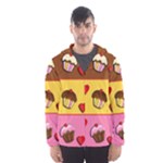 Love cupcakes Hooded Wind Breaker (Men)