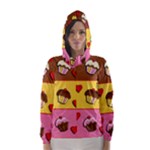 Love cupcakes Hooded Wind Breaker (Women)