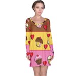 Love cupcakes Long Sleeve Nightdress