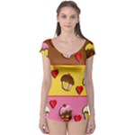 Love cupcakes Boyleg Leotard 