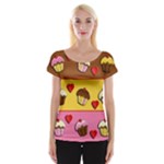 Love cupcakes Women s Cap Sleeve Top