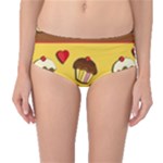 Love cupcakes Mid-Waist Bikini Bottoms