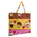 Zipper Large Tote Bag 