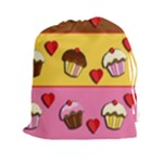 Love cupcakes Drawstring Pouches (XXL)