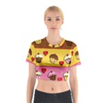 Love cupcakes Cotton Crop Top