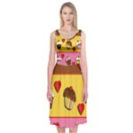 Love cupcakes Midi Sleeveless Dress