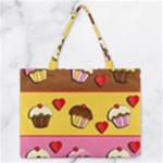 Love cupcakes Medium Zipper Tote Bag