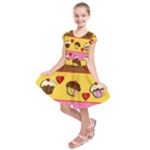 Love cupcakes Kids  Short Sleeve Dress