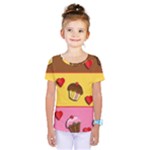 Love cupcakes Kids  One Piece Tee