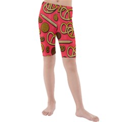 Kids  Mid Length Swim Shorts 