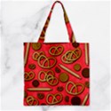 Zipper Grocery Tote Bag 