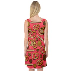 Sleeveless Satin Nightdress Back