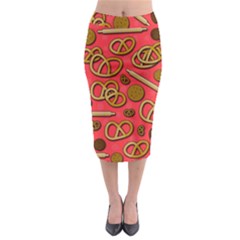 Midi Pencil Skirt 