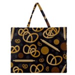 Bakery 2 Zipper Large Tote Bag