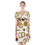 Bakery 3 Short Sleeve V-neck Flare Dress