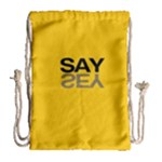 Say Yes Drawstring Bag (Large)