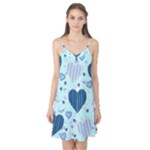 Light and Dark Blue Hearts Camis Nightgown