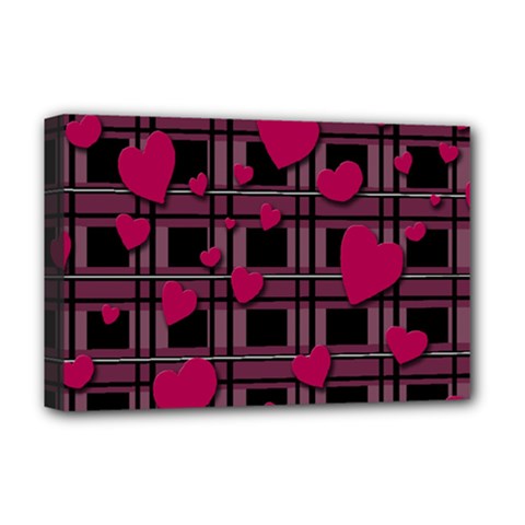 Harts pattern Deluxe Canvas 18  x 12   from ArtsNow.com