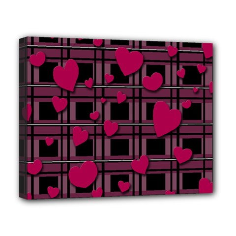 Harts pattern Deluxe Canvas 20  x 16   from ArtsNow.com