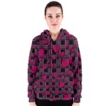 Harts pattern Women s Zipper Hoodie