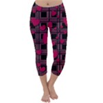 Harts pattern Capri Winter Leggings 